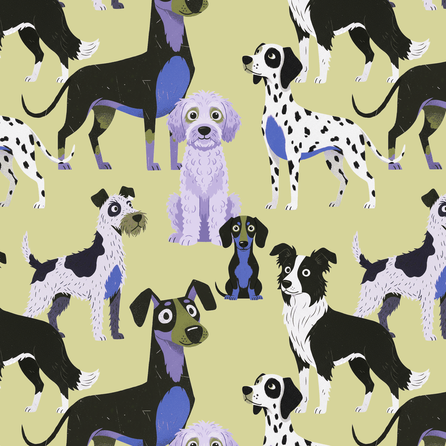 Good Dogs — Blues & Lime